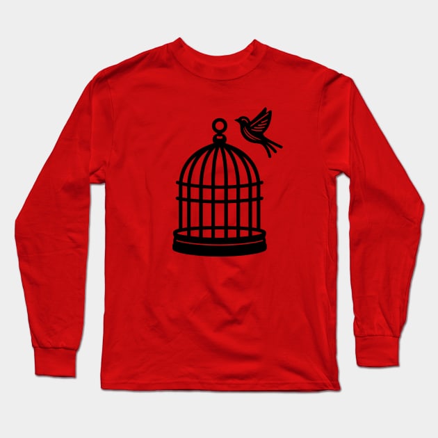 Birdcage Long Sleeve T-Shirt by KayBee Gift Shop